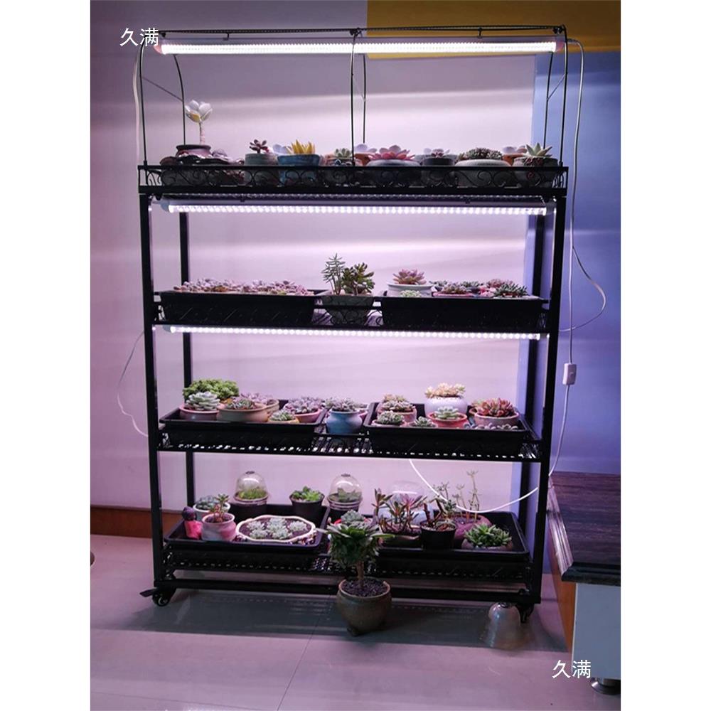 多花架补光用架移室内多层可动带轮多肉肉花盆QRQ花架子置物架花