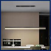 餐937厅吊灯设计款 极师简一字长条餐桌灯le代d现简约办公灯室吧台