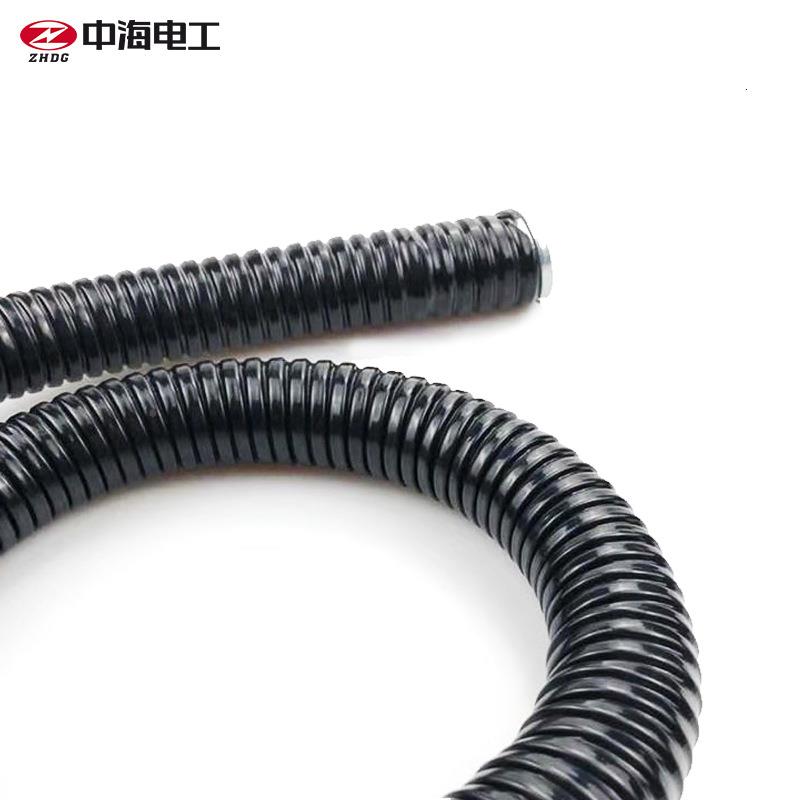 Φ3管8加厚国标电护套属蛇皮ZNZ包塑镀锌软管金波纹软线管30米/卷