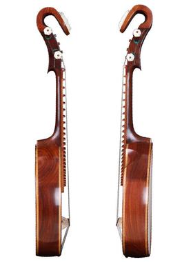 UIU厂直销专业红酸枝家中阮红酸枝演贝雕中中阮钢品阮乐器专业奏