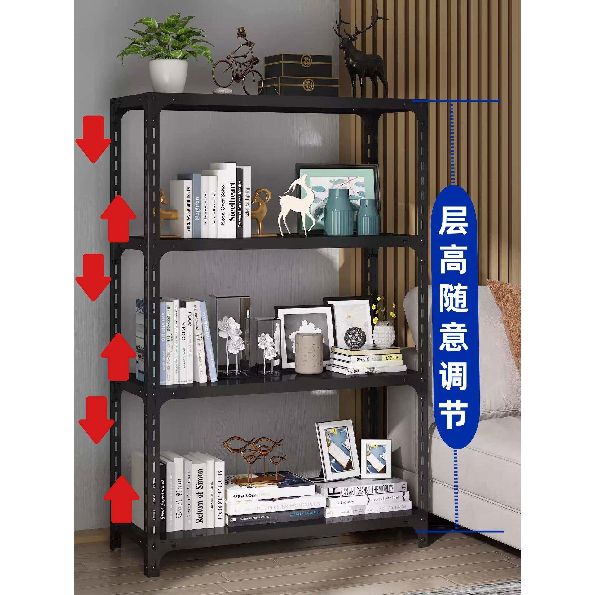 货架合架置物角四层家用仓储仓库铁架子自由组储物超市钢展架583