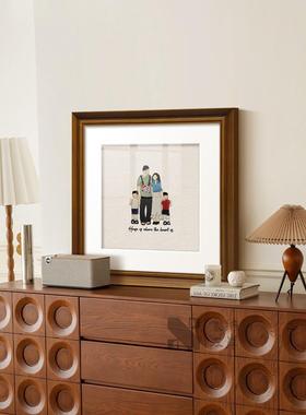 《满影》一家三口关桌面福摆件装饰画温馨SN050207主卧玄斗柜家卧