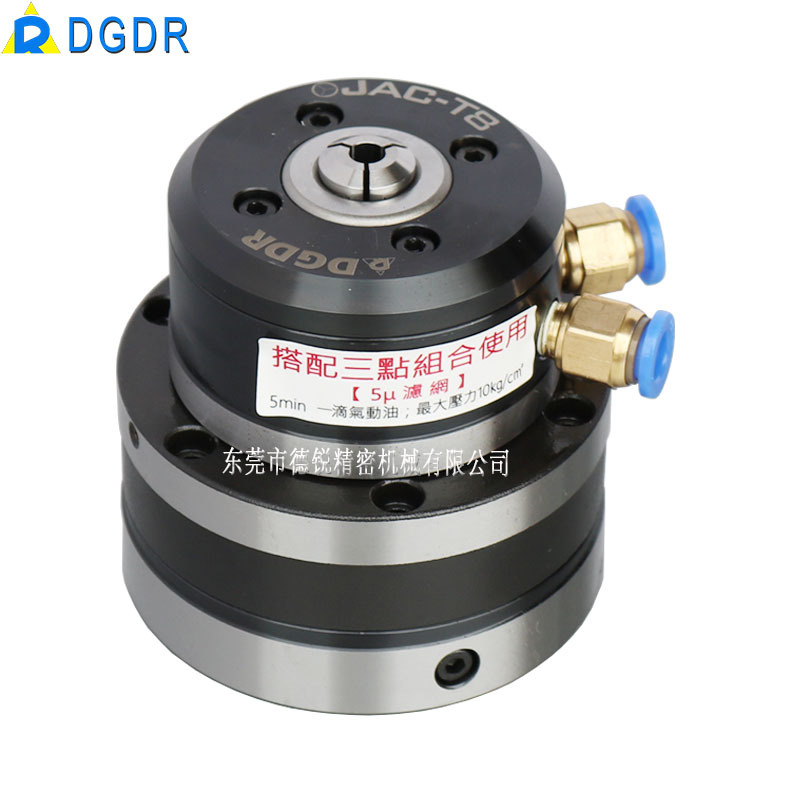 小型迷你气动旋转夹头JAC-T8 自动化设备气压卡盘夹具 快速夹头