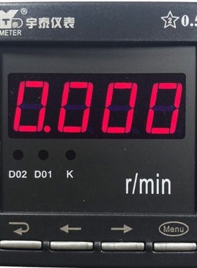智能传感器专用表 转速表 转分表 YT195-AV1 1500r/min  DC0-10V