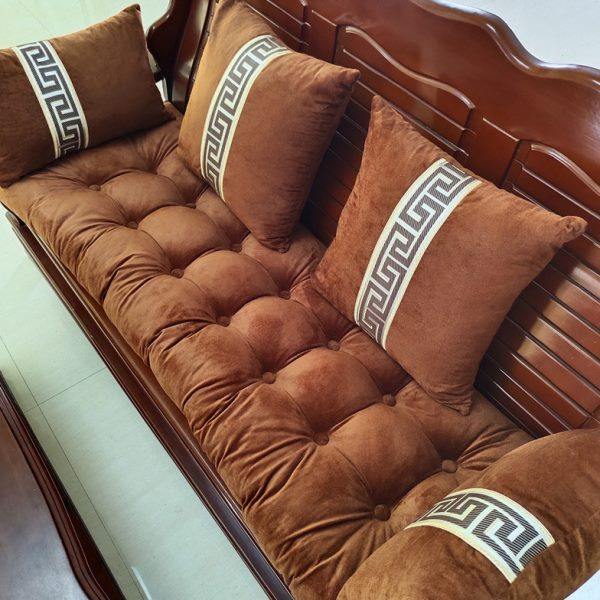 加厚毛绒红实木中式沙发坐垫木头联邦椅坐垫单三人沙发座垫可定做,居家布艺,沙发垫,淘宝优惠券,粉丝福利购,淘宝优惠卷