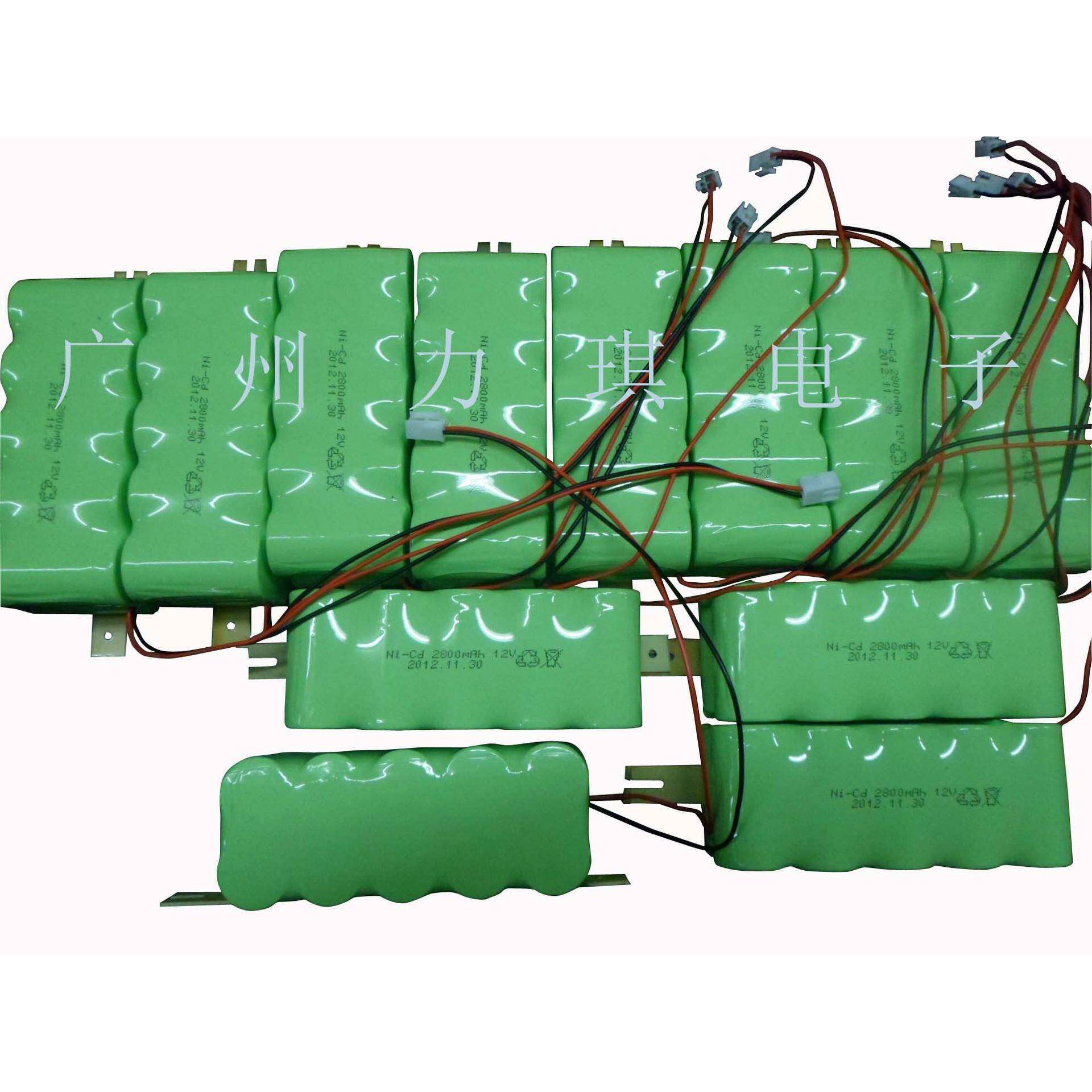 太阳能路灯电池组照明灯电池NI-CDC2800MAH12V镍镉充电组合电池