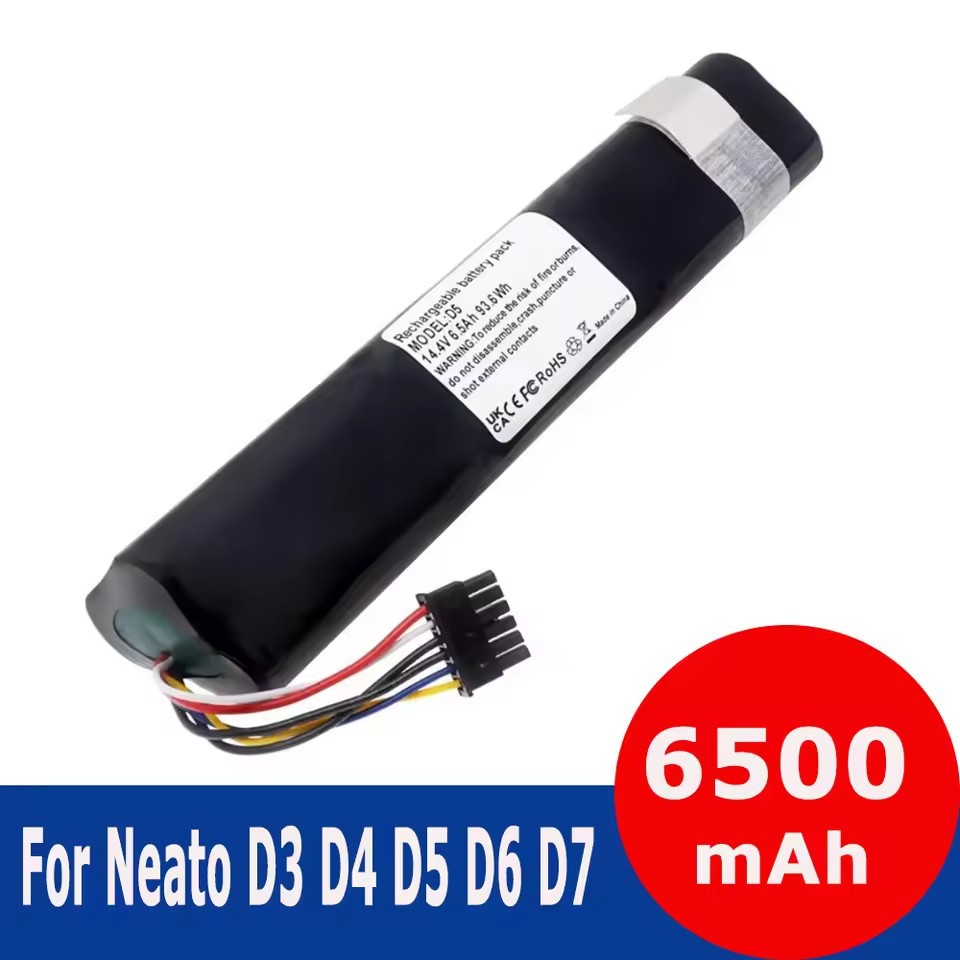 适配Neato D3 D4 D5 D6 D7充电电池14.4V 6500mAh锂离子充电电池