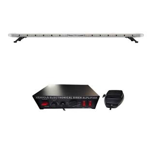 频闪警示信号灯塔车顶灯条超薄LED爆闪灯8400 喇叭一体机1.8M