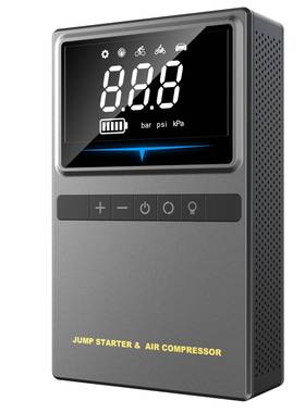 热销车载打气泵柴汽双启汽车应急电源25缸4000A大容量搭电宝