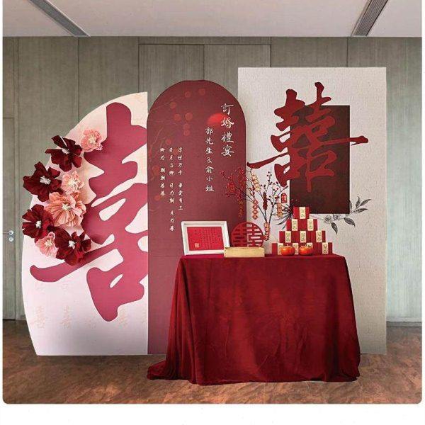 高级感新中式订婚宴装饰布置摆件全套结婚出阁背景墙喜字kt板定制,节庆用品/礼品,装扮布置套餐,淘宝优惠券,粉丝福利购,淘宝优惠卷