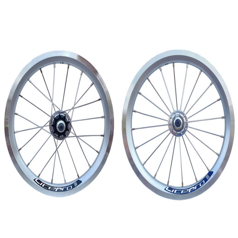 LITEPRO 14寸轮组16寸轮组单速lp轮组 折叠车412轮组 单速9t20孔