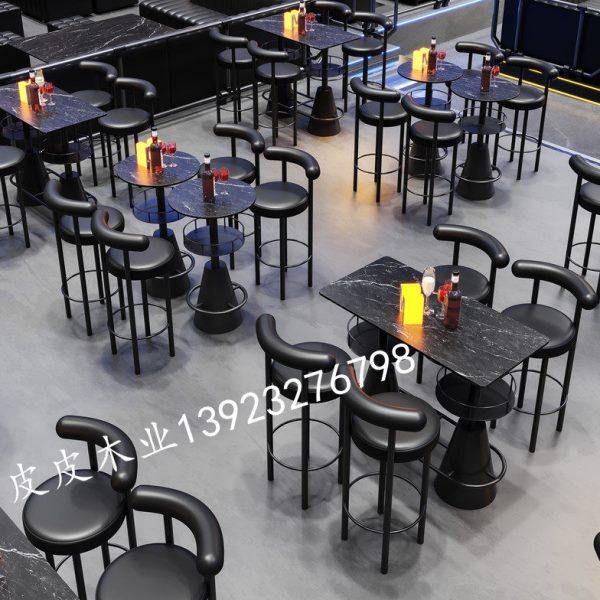 定制清吧桌椅酒吧复古双人卡座沙发静吧小酒馆散台高吧岩板桌组合,商业/办公家具,卡座,淘宝优惠券,粉丝福利购,淘宝优惠卷