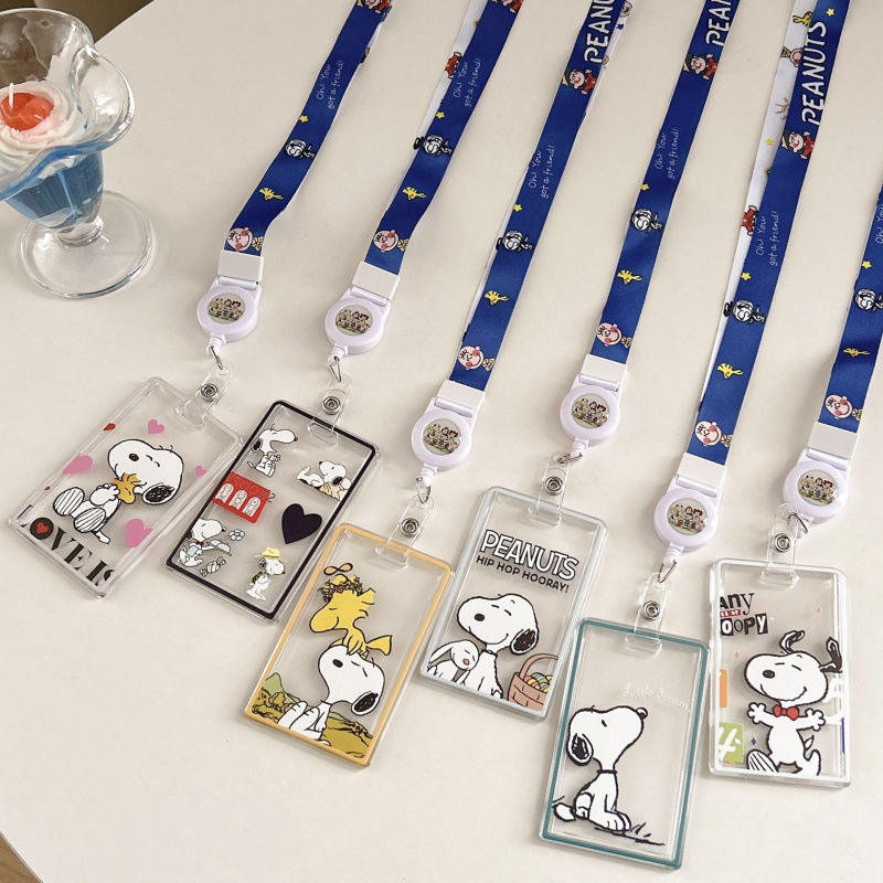 透明卡套可爱小黑猫卡包滑盖游戏