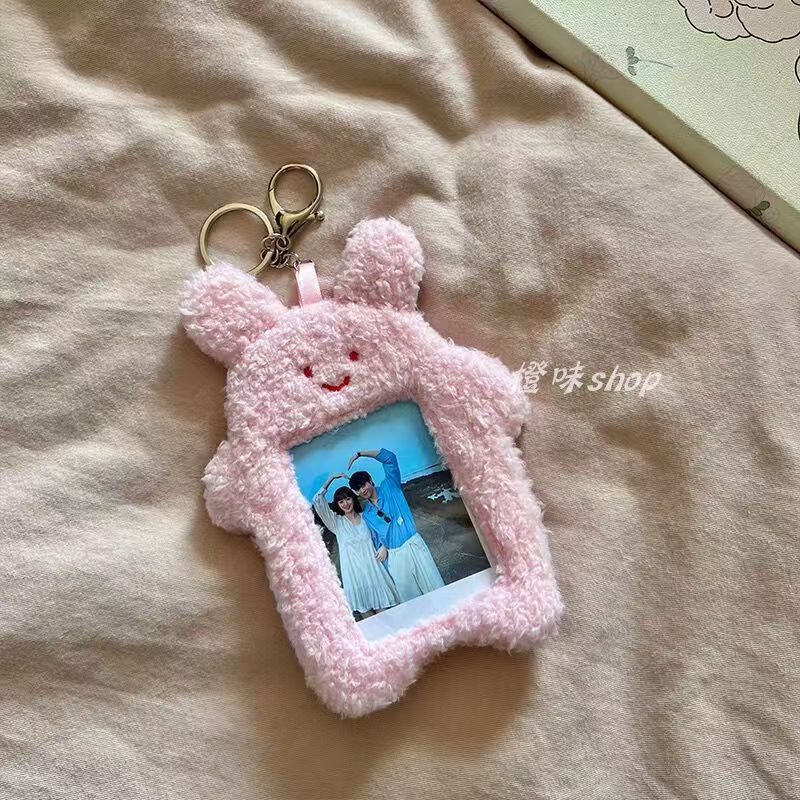 高颜值毛绒卡套ins饭卡校园卡公