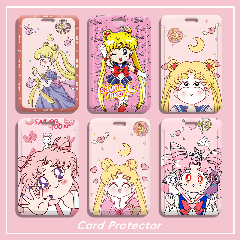 幼儿接送卡套学生校园卡工作证件套卡通公校牌电梯厂牌高颜值ins