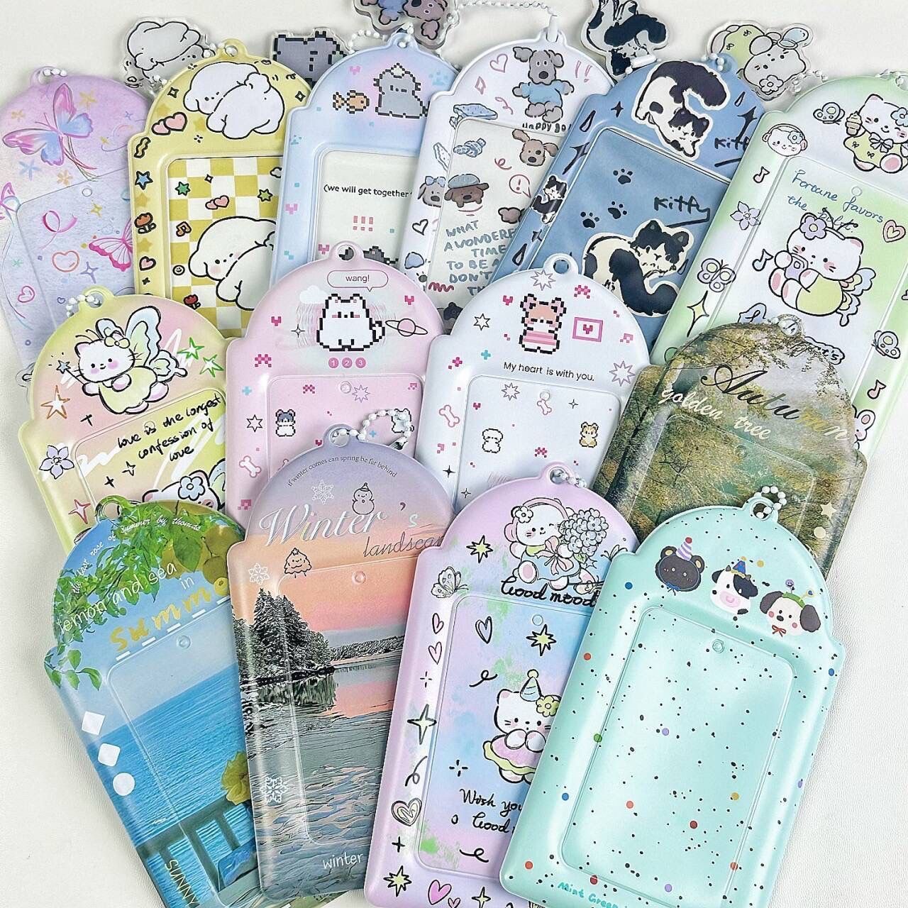 ins透明PVC清仓卡套可爱追星小卡