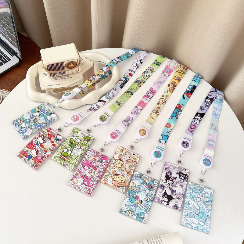 C系手机绳卡通挂脖吊坠宽扁编织