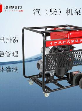 4寸双缸汽油水泵汽柴机水泵自然灾害应急管理防汛物资SW4CQY