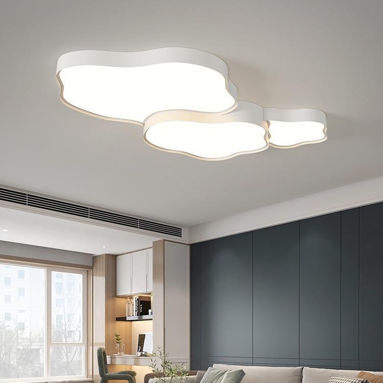 客厅灯2025年新款白色云朵房间灯创意现代简约大气大厅主灯吸顶灯