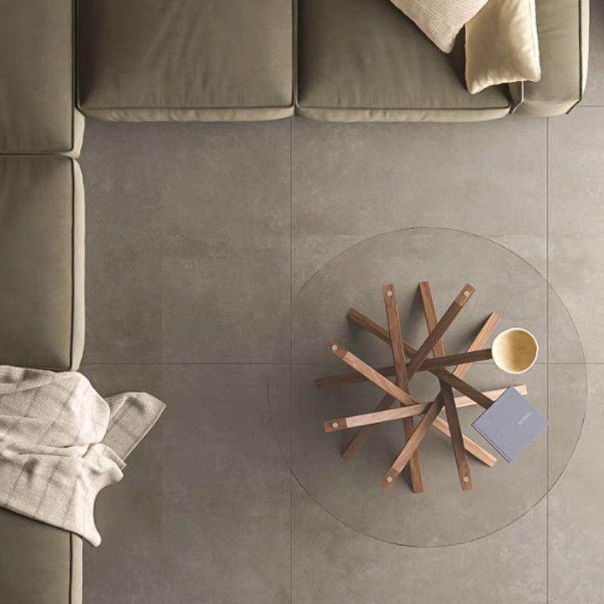 现代轻奢极简客厅高端商用圆桌黑胡桃木茶几钢化玻璃家用