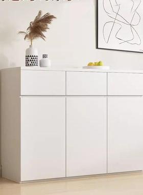 超薄餐边柜30公分白色窄型餐柜20cm实木储物柜薄柜收纳柜