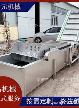 涡流鼓泡清洗机中央厨房蔬菜清洗加工流水线净菜加工清洗设备