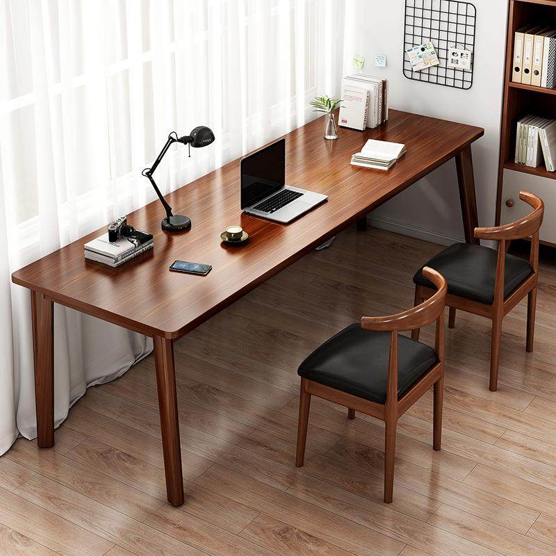 书桌学生学习桌简约现代家用电脑桌台式简易长方形双人桌卧室桌子