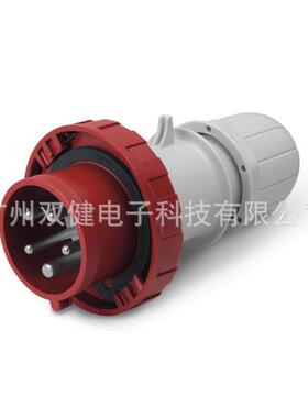 218.1637防水工业插头16A-6h/5PIP67cee插头司坎拓普/scame