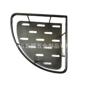 枪灰304不锈钢三角形圆条板篮浴室置物角架卫生间角蓝挂件V4104C