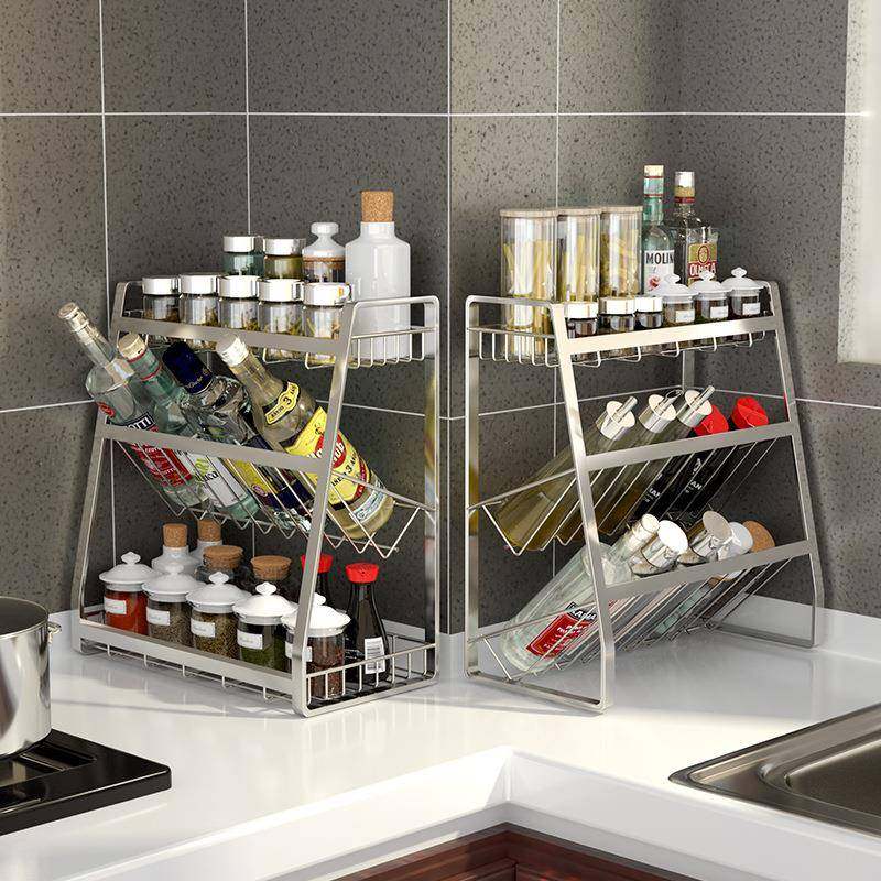 304不锈钢厨房调味架置物架落地多层桌面酱油瓶调料收纳架子家用,农用物资,其他肥料,淘宝优惠券,粉丝福利购,淘宝优惠卷