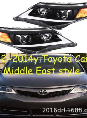 中东版2012~2014凯美瑞大灯HID氙气前大灯日行灯camryheadlight