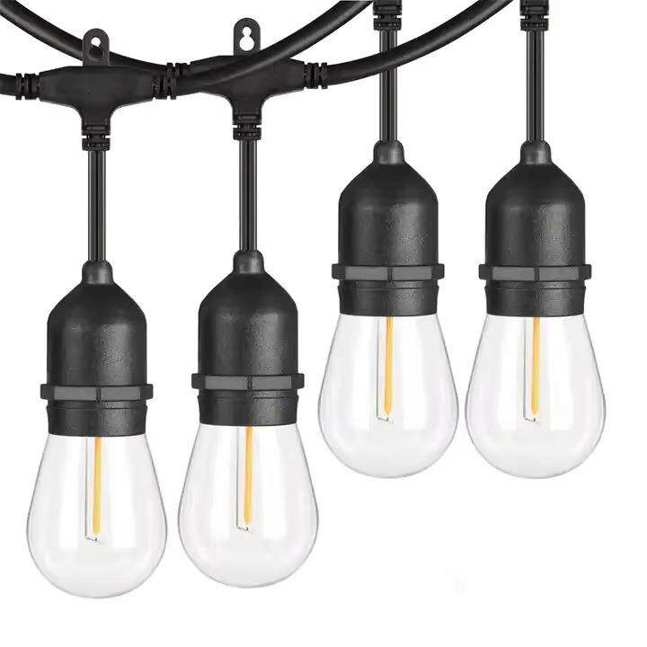 S14高压灯串户外LED暖白庭院装饰露营氛围灯串