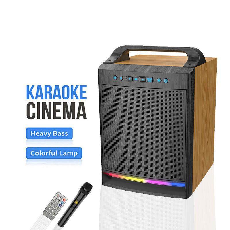 ZQS8170新款木质高低音增幅器BASS音响无线麦克风木箱音箱