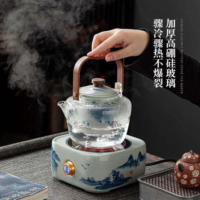 围炉提梁壶茶壶煮茶器电陶炉玻璃烧水壶小型茶炉家用陶瓷茶壶,收纳整理,烫衣板及配件,淘宝优惠券,粉丝福利购,淘宝优惠卷
