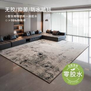 地毯客厅无甲醛轻奢高级感防水抗污卧室免洗大面积全铺无胶地毯