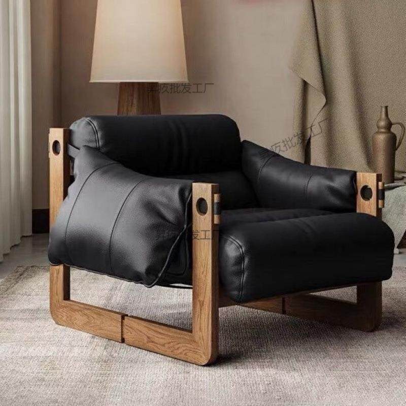 皮艺懒人沙发椅意式复古油蜡皮设计师扶手椅客厅单人网红休闲躺椅,农用物资,其他肥料,淘宝优惠券,粉丝福利购,淘宝优惠卷