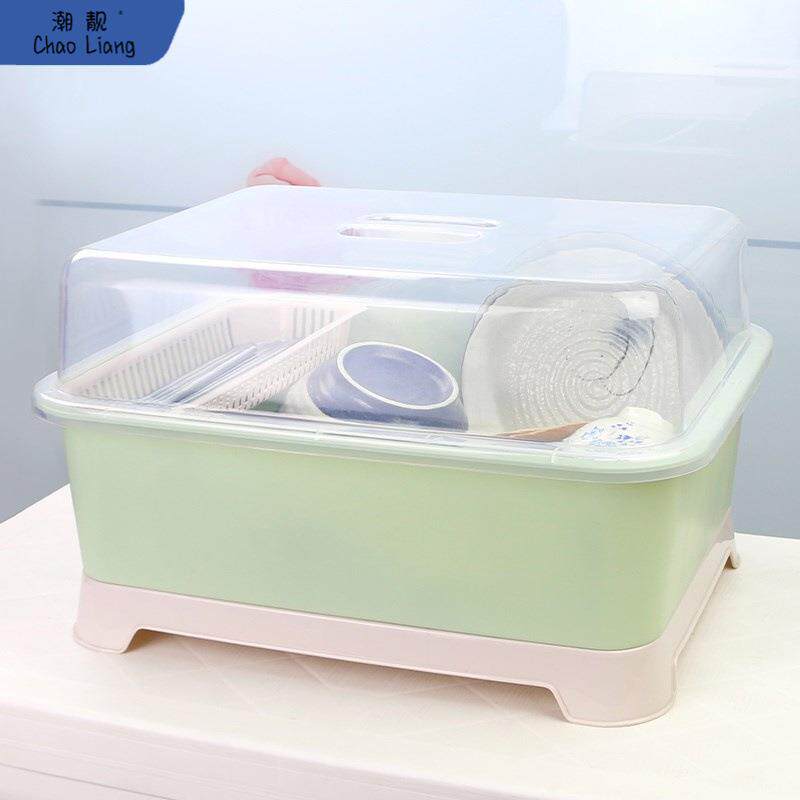 放碗柜装碗筷收纳箱特大号沥水碗架厨房收纳盒家用餐具滤碗架包邮
