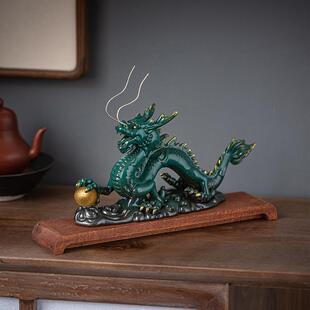 陶瓷龙摆件青龙家居桌面办公送礼招财桌面装饰工艺品十二生肖龙
