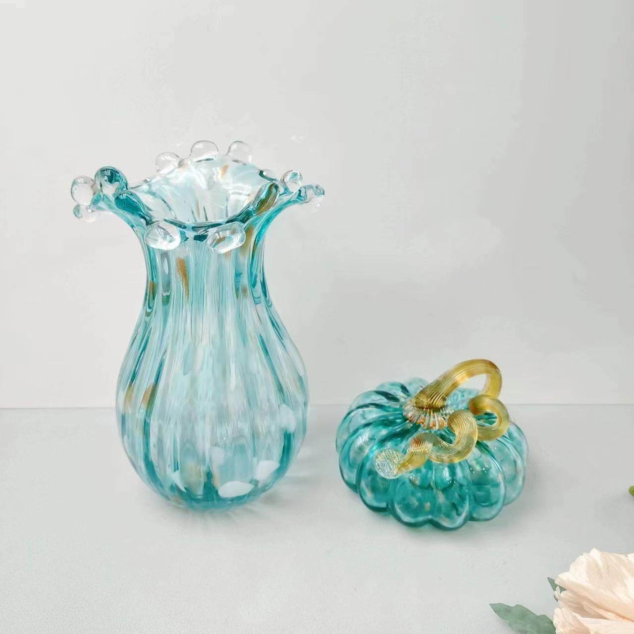北欧简约玻璃花瓶玻璃南瓜纯手工琉璃花瓶客厅插花玄关样品房装饰,农用物资,其他肥料,淘宝优惠券,粉丝福利购,淘宝优惠卷