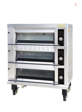 SINMAG/新麦不锈钢三层六盘电烤箱大玻璃门电炉MB2-623H