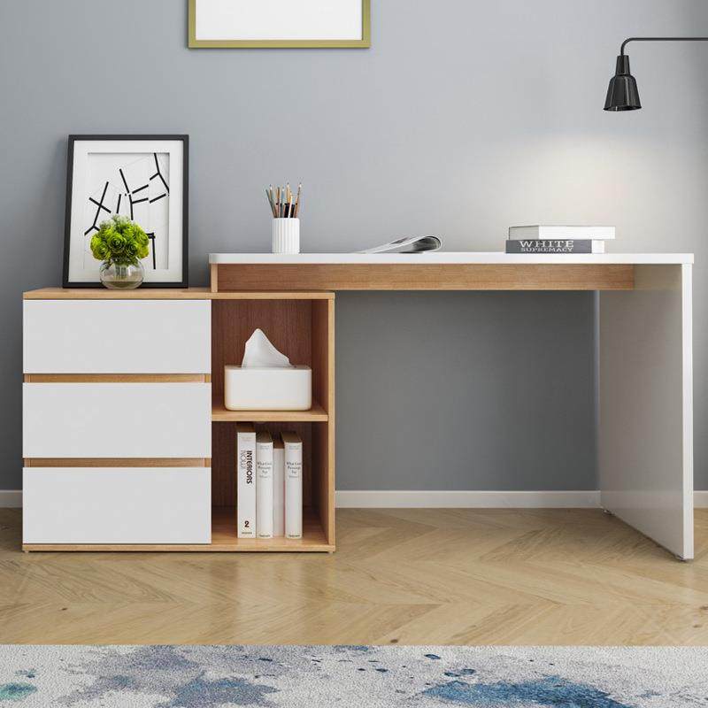 电脑桌原木色L型转角伸缩书桌简约家用卧室双人学习桌办公桌,纺织面料/辅料/配套,纺织机械配件,淘宝优惠券,粉丝福利购,淘宝优惠卷