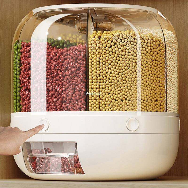 五谷杂粮收纳盒防虫防潮旋转装大米缸储存罐家用新款米桶,节庆用品/礼品,新娘配件,淘宝优惠券,粉丝福利购,淘宝优惠卷