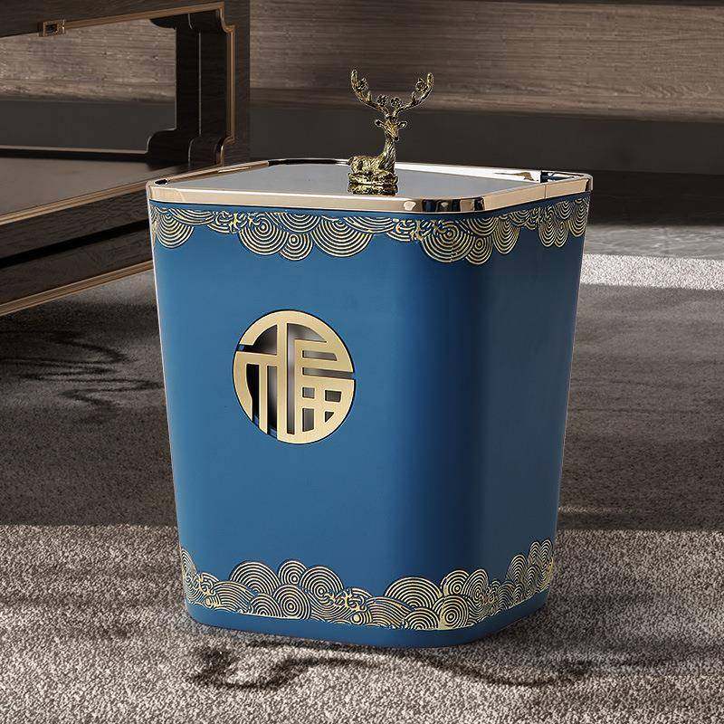 新中式带盖垃圾桶创意客厅茶室办公室装饰品现代简约乔迁新居好物,节庆用品/礼品,新娘配件,淘宝优惠券,粉丝福利购,淘宝优惠卷