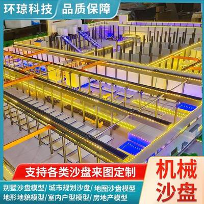 工厂沙盘模型工业农业环保化工厂房石油钢机械展示模沙盘模型制作