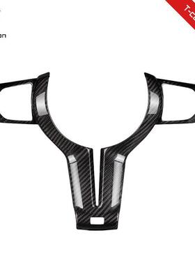 适用宝马M方向盘1234系5系X1X2X5改装328MM3M6碳纤维方向盘贴
