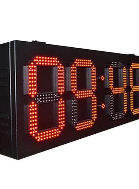 超高亮油价屏双面户外防雨12英寸单红色显示牌LED时间温度显示屏