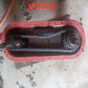 开沟培土机齿轮箱配件 田园管理机变速箱体 微耕机齿轮轴油封链条