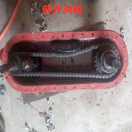 开沟培土机齿轮箱配件 微耕机齿轮轴油封链条 田园管理机变速箱体