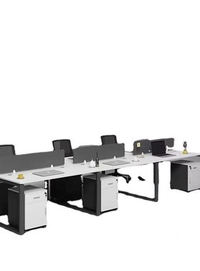 杭州办公桌椅组合简办公家室具约Y-122/46/人职员桌办公屏风