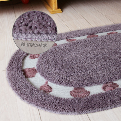 百搭可爱椭圆形田园浴室地垫卧室客厅书房脚垫房间进门口门垫地毯